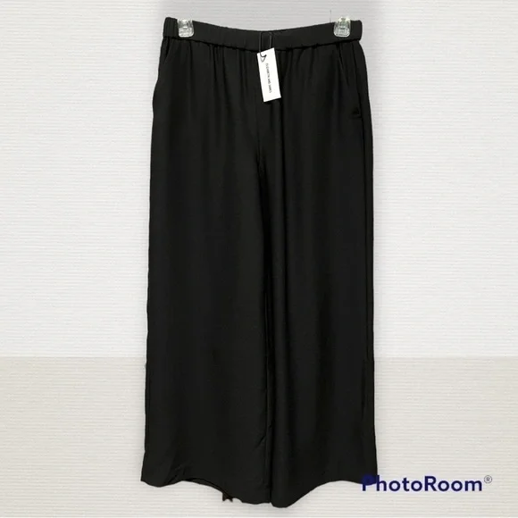 Elizabeth and James Black wide leg pockets wear anytime pants - Picture 4 of 8